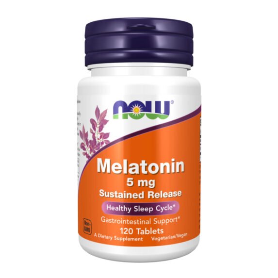 Now Melatonin 5mg-White Back Now Melatonin 5mg-White Back